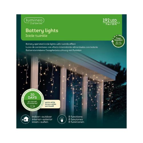 Durawise led fonkel icicle 192 lampjes - afbeelding 2