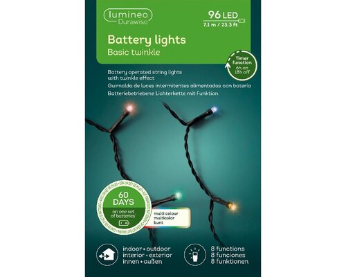 Durawise led twinkle multicolour 96 lampjes - afbeelding 2