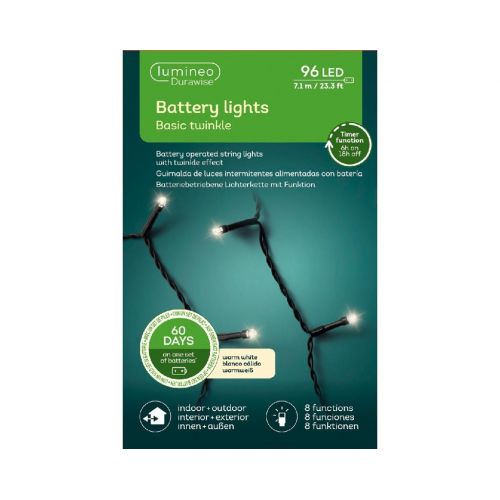 Durawise led twinkle warm wit 96 lampjes - afbeelding 2