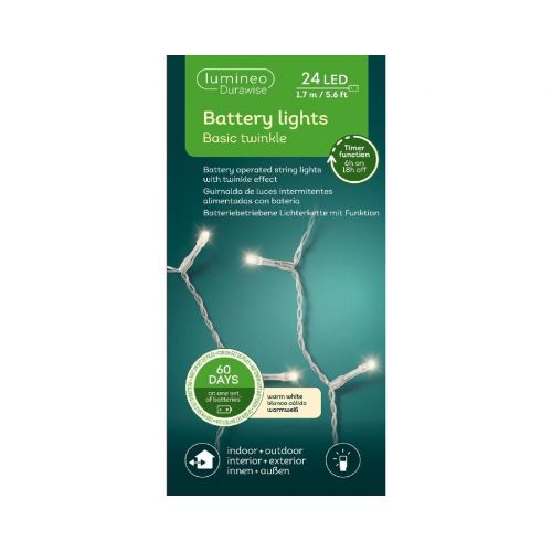 Durawise led warm wit 24 lampjes transparant - afbeelding 2