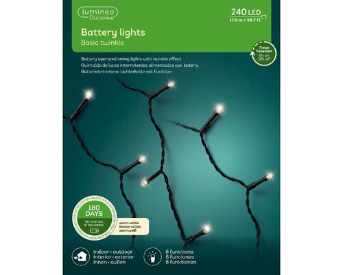 Durawise XL led twinkle warm wit 240 lampjes - afbeelding 2