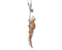 Eekhoorn op tak foam bruin 58 cm