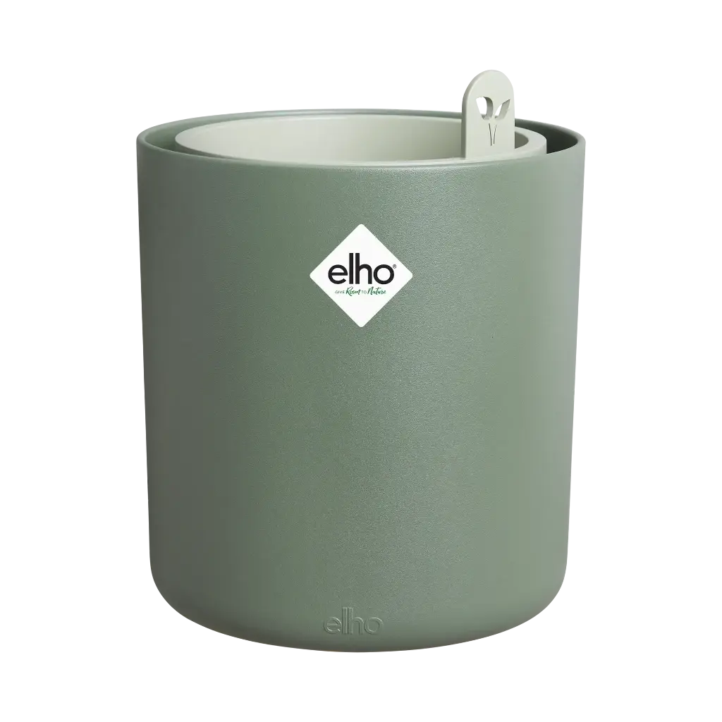 Elho Bouncy Basil 16 - Bloempot voor Kweken En Oogsten - Ø 16.5 x H 21.0 cm - Groen/Blad Groen