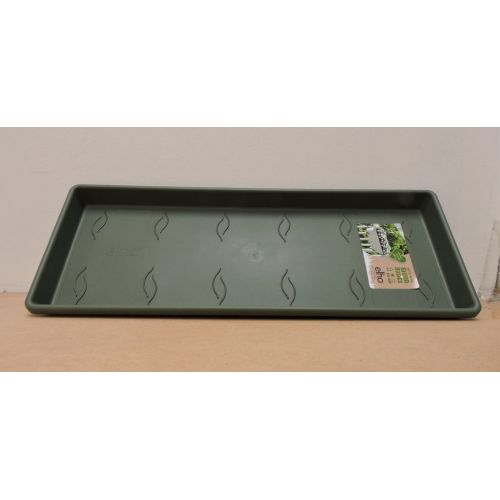 Elho green basic trough saucer 50 leaf green