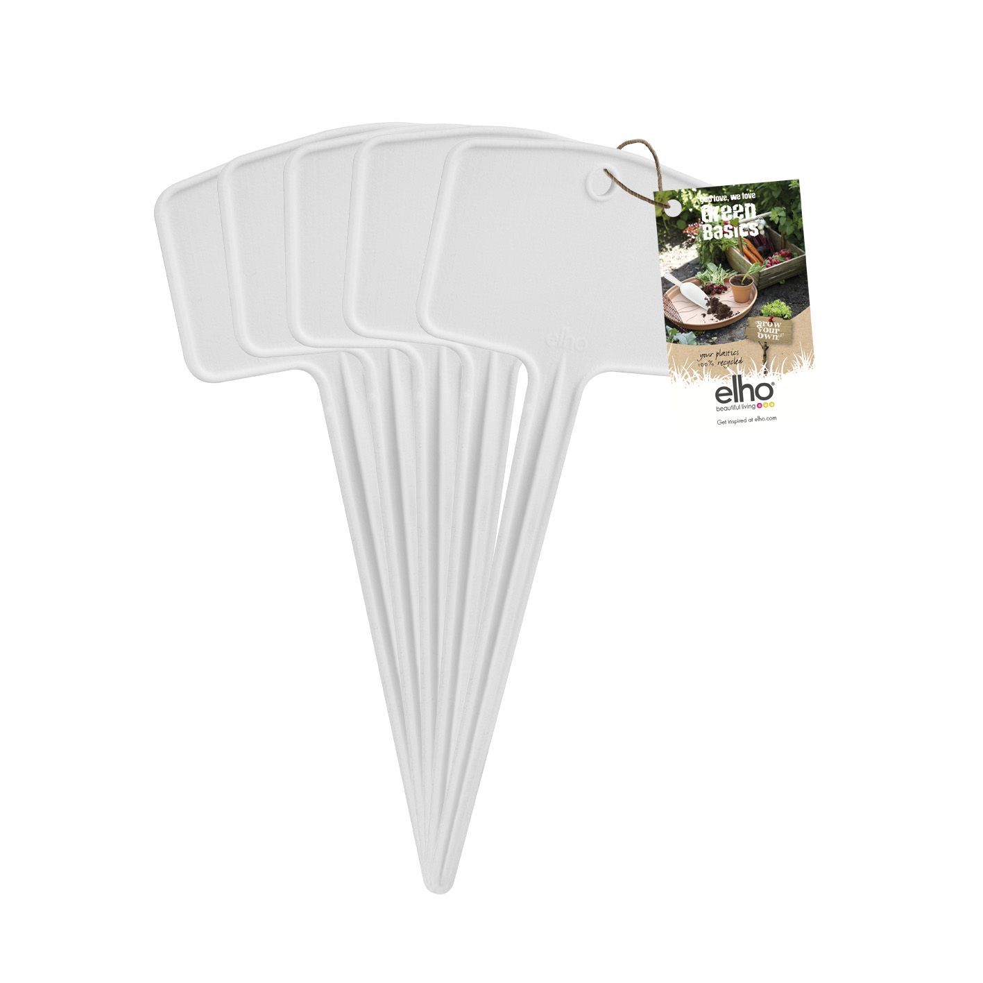 Elho Green Basics Plantlabels Small White huismerk kopen in de aanbieding
