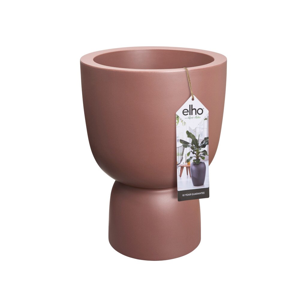 Elho Pure Coupe 35 - Bloempot voor Binnen & buiten - Ø 34,9 x H 49 - Bruin/Rosy Brown