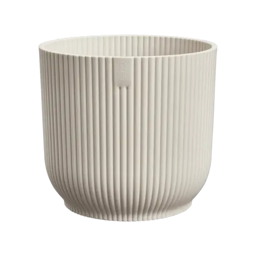 Elho Vibes fold round 40 delicate linnen wit - afbeelding 1