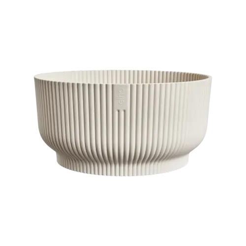 Elho Vibes fold schaal 25 linnen wit - afbeelding 1