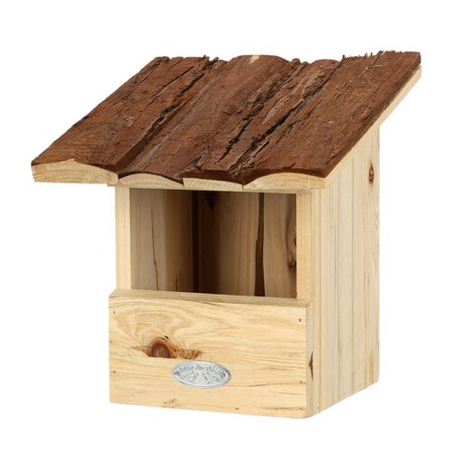 Esschert Design Nestkast roodborst boomschors dak