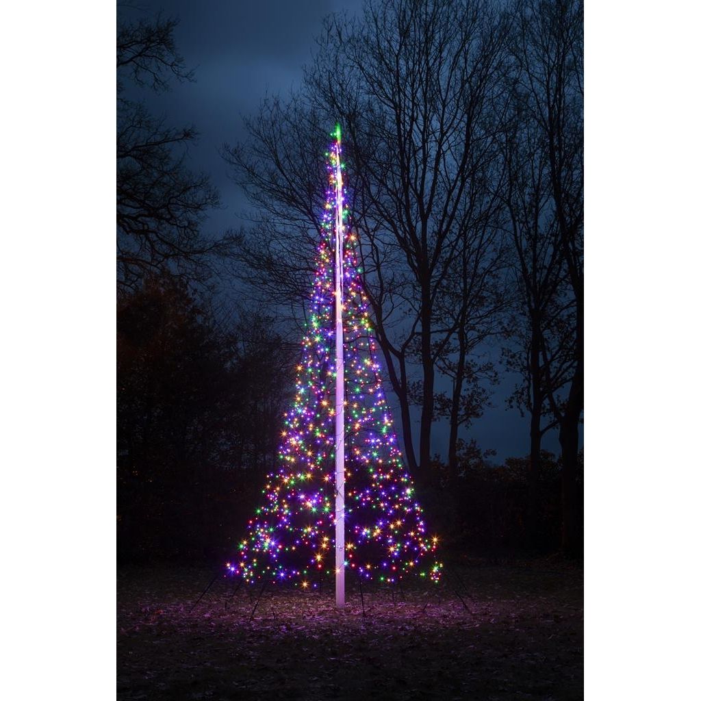 Fairybell vlaggenmast 600 cm 1200 lampjes multicolour