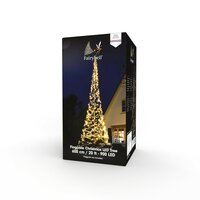 Fairybell vlaggenmast 6 meter 900 lampjes warm wit