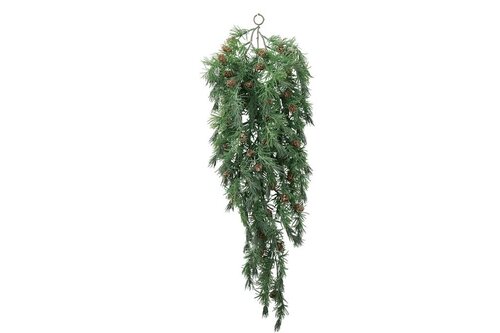 Countryfield zijden Festoen larix 88 cm groen