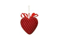 Kersthanger foam 8 cm kerstrood hart