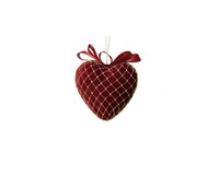 Kersthanger foam 8 cm ossenbloed hart