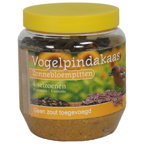 Gebr. de boon Pindakaas vogel zonnebloempit 350 gram