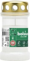 Bolsius herdenkingslicht wit met deksel