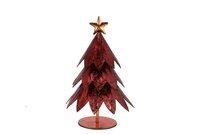 Scottish kerstboom donker bruin ijzer 18 cm