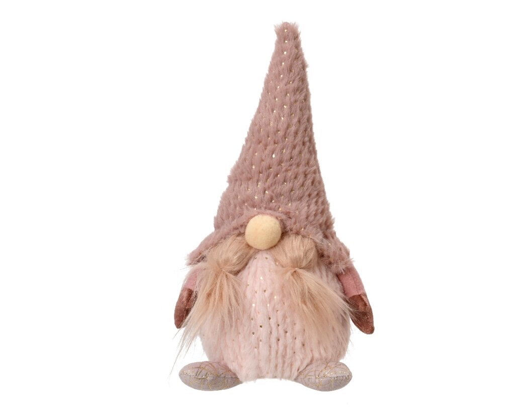 Gnoom polyester 30 cm roze