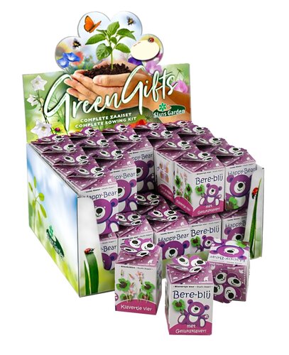 Greengift happy bear roze showdoos