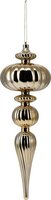 Kersthanger kunststof 31 cm bol goud