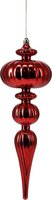 Kersthanger kunststof 31 cm bol rood