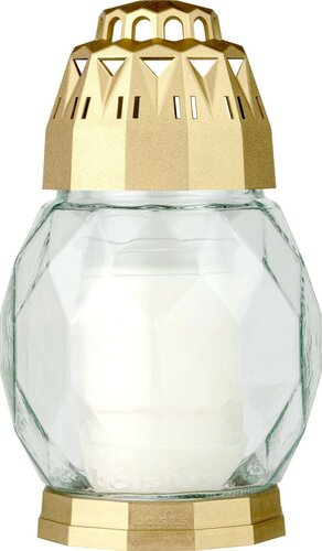 Herdenkingslicht Diamond transparant / goud