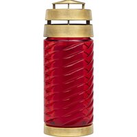 Herdenkingslicht verlangen ribbel rood incl. kaars
