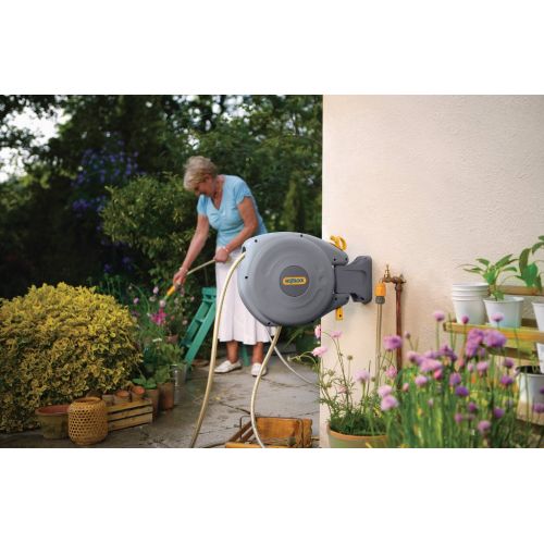 Hozelock mini auto reel wandslangbox 10 meter grijs - afbeelding 2