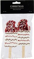 Kersthanger ijsjes 14 cm golven