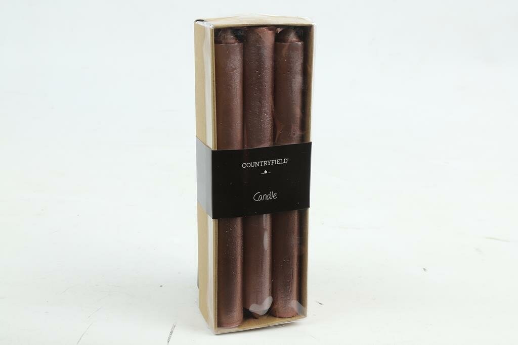 Kaars hoogte 20 cm Vela metallic koper