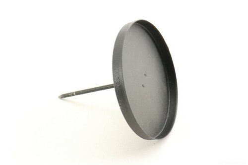 HBX Kaars houder zwart 11 cm 2 stuks