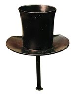 HBX Kaarshouder 10 cm zwart 2 stuks