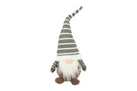 Kabouter Alwin stof 51 cm groen / wit