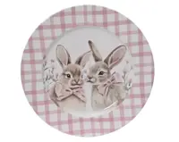 Kaemingk Bord Pasen D 33 cm roze