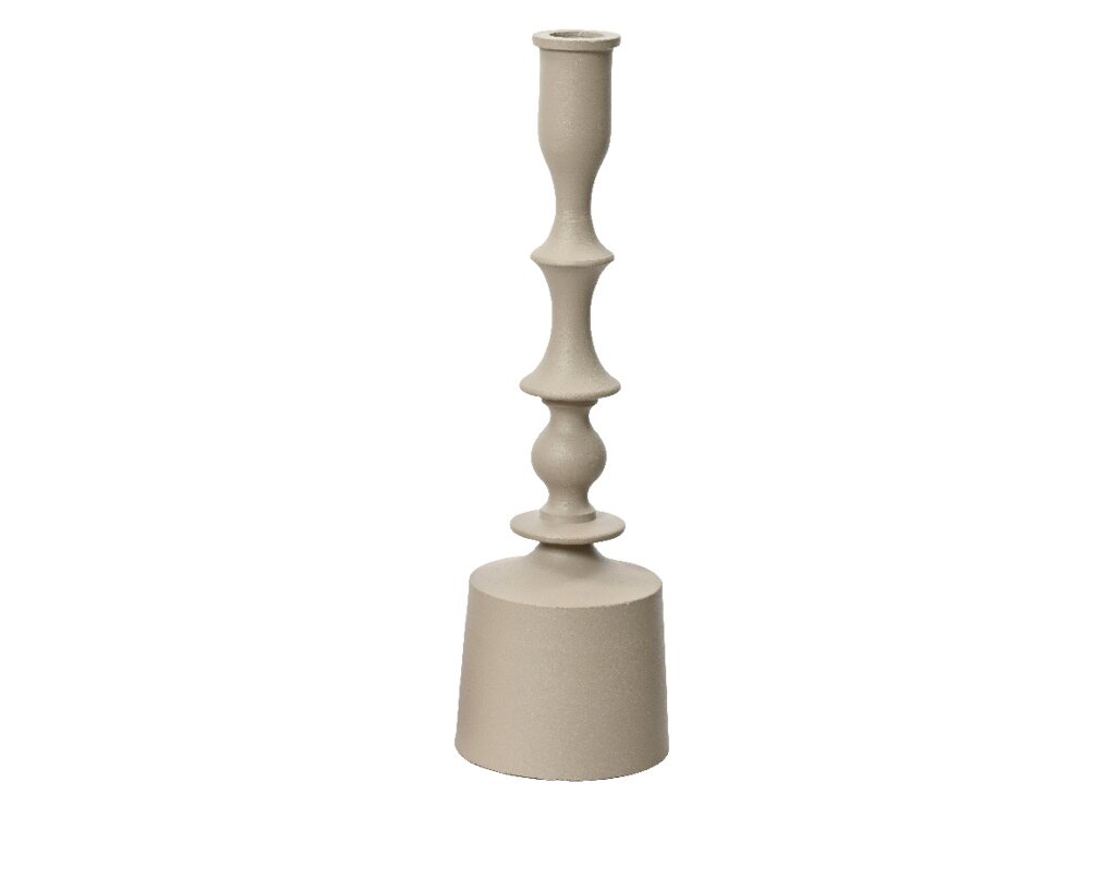 Kandelaar grijs 30 cm ijzer