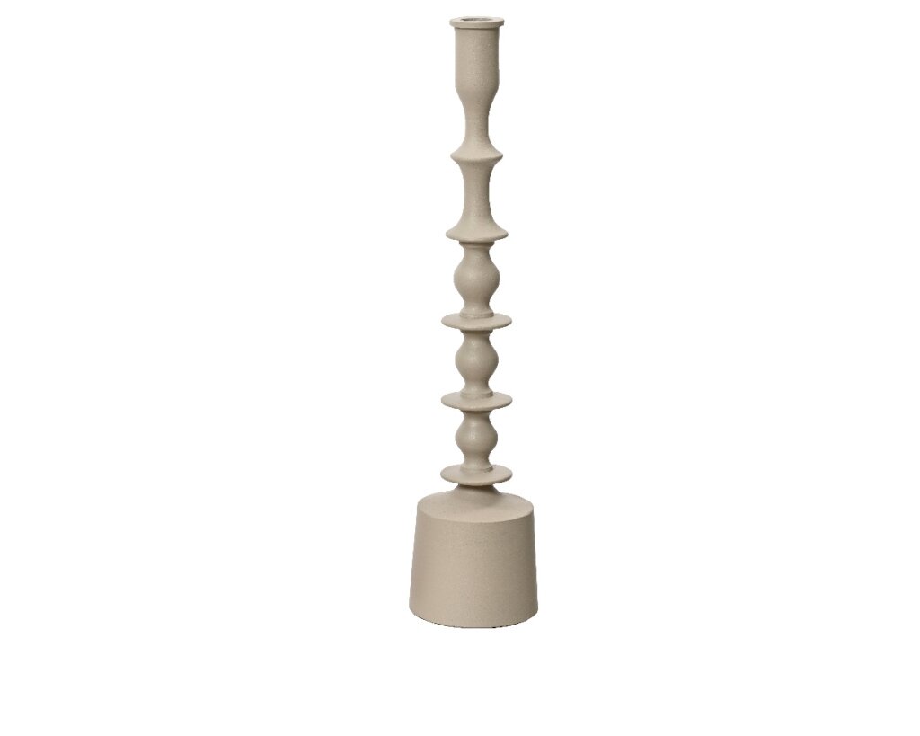 Kandelaar grijs 41 cm ijzer