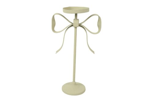 Countryfield kandelaar kenay metaal 32 cm wit