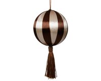 Kerstbal foam 8 cm pearl espresso