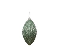 Kerstbal foam kegel 8 cm mintgroen