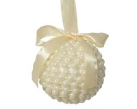 Kerstbal foam 8 cm parel