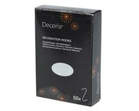 Kerstbal haakjes zilver 50 stuks