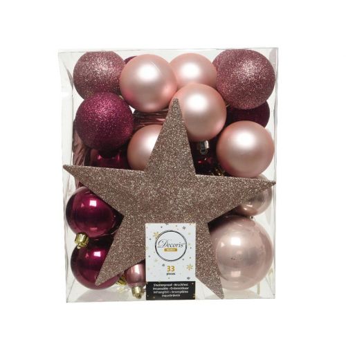 Kerstballen mix box met piek garden