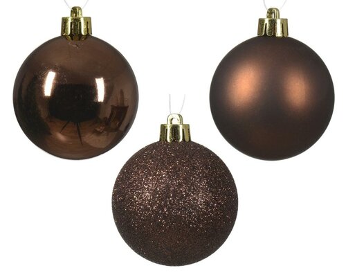 30 onbreekbare kerstballen mixkoker espresso - afbeelding 2