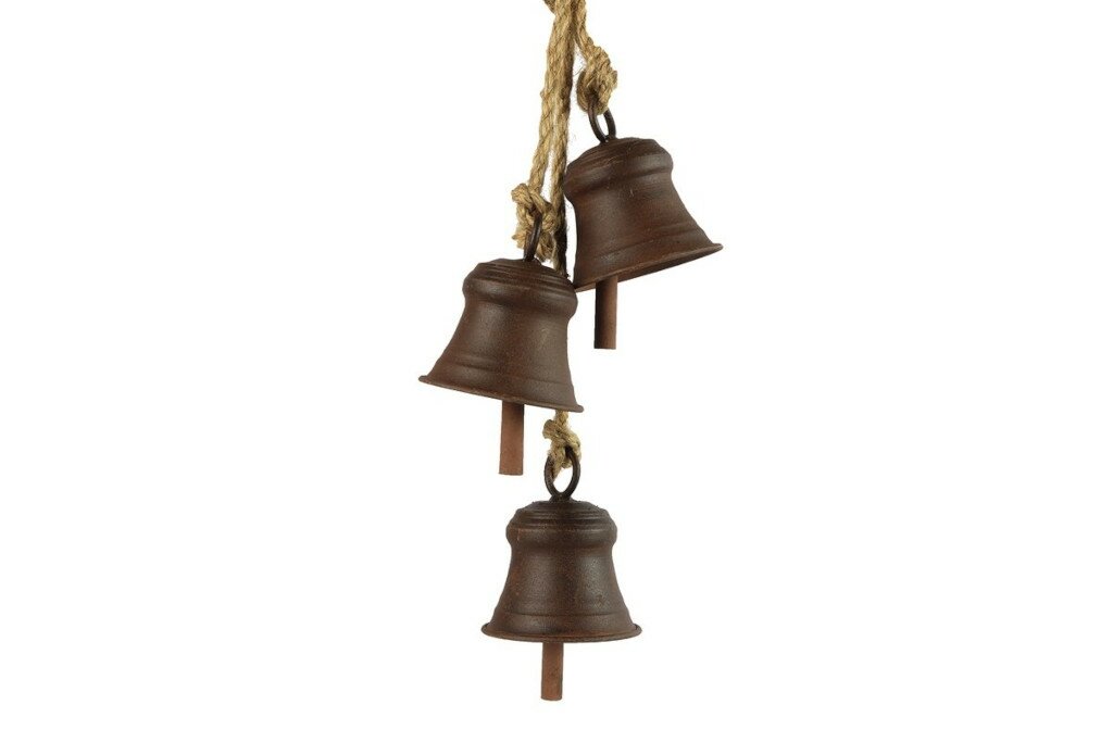 Countryfield kerstbellen metaal Benno 47 cm roest