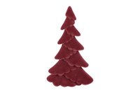 Kerstboom mea kunststof 24 cm bordeaux
