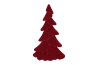 Kerstboom mea kunststof 24 cm rood