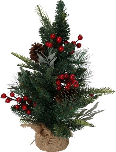 Mini kerstboom 45 cm in jute