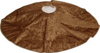 Kerstboomrok fluweel 90 cm koper