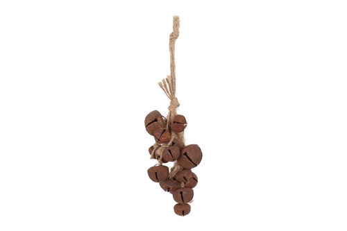 Kerstbelletjes falk 18 cm roest
