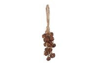 Kerstbelletjes falk 19 cm roest